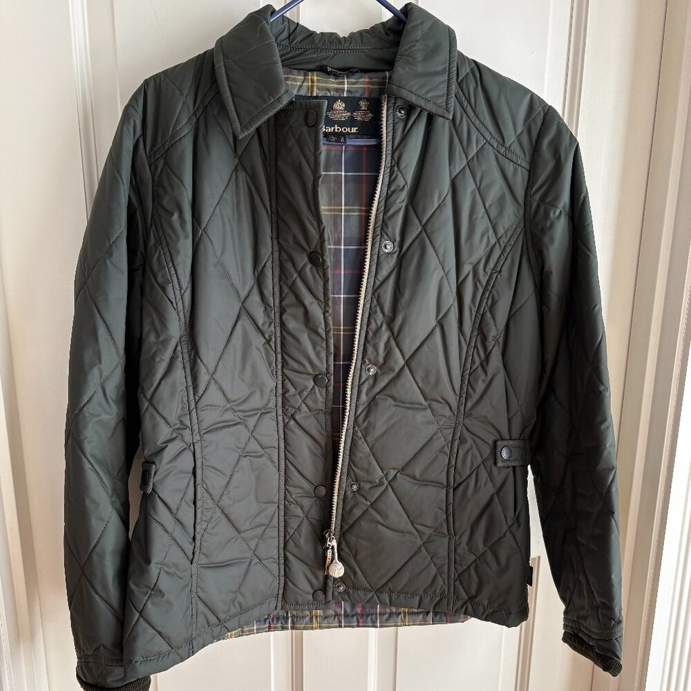 Woman's Barbour quilted jacket, size 10